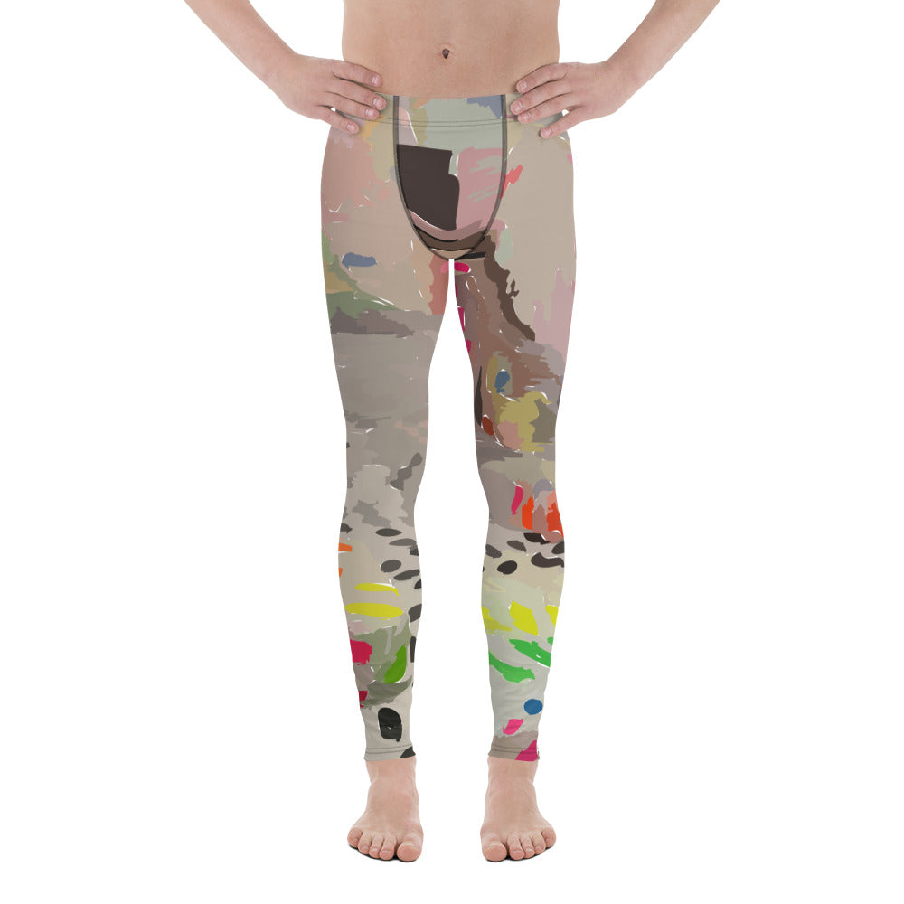 Men's Pastel Painted Leggings