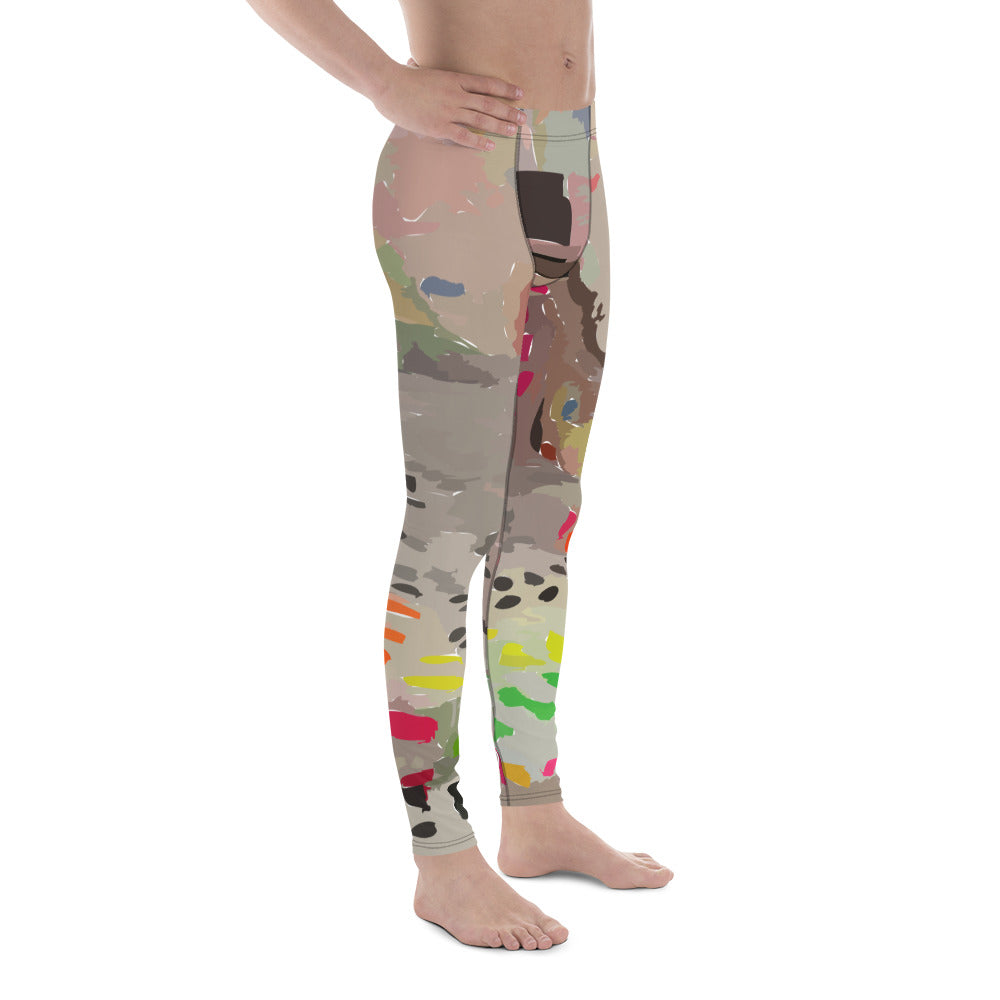 Men's Pastel Painted Leggings