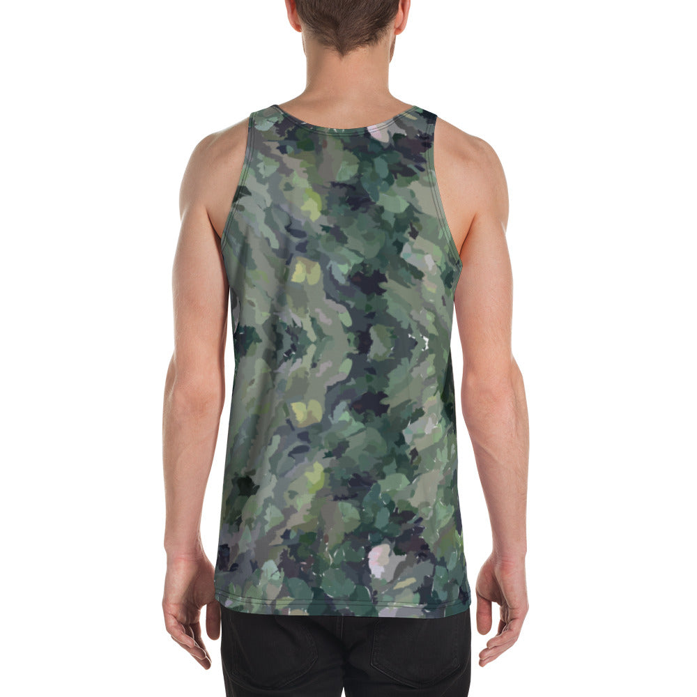 Green Painted Tank Top